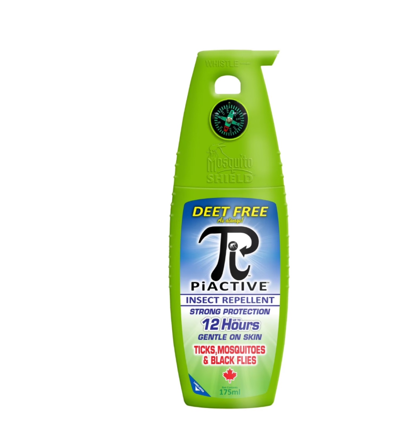 New PiACTIVE™ 12-Hour DEET-FREE Insect Repellent Spray + Compass