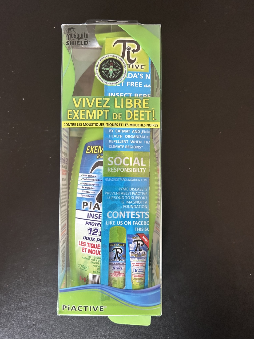 New PiACTIVE™ 12-Hour DEET-FREE Insect Repellent Spray + Compass - photo 5