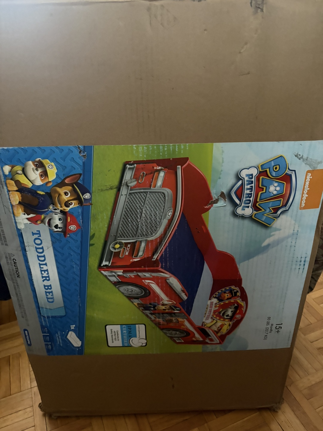 Nick Jr. PAW Patrol Toddler Car Bed