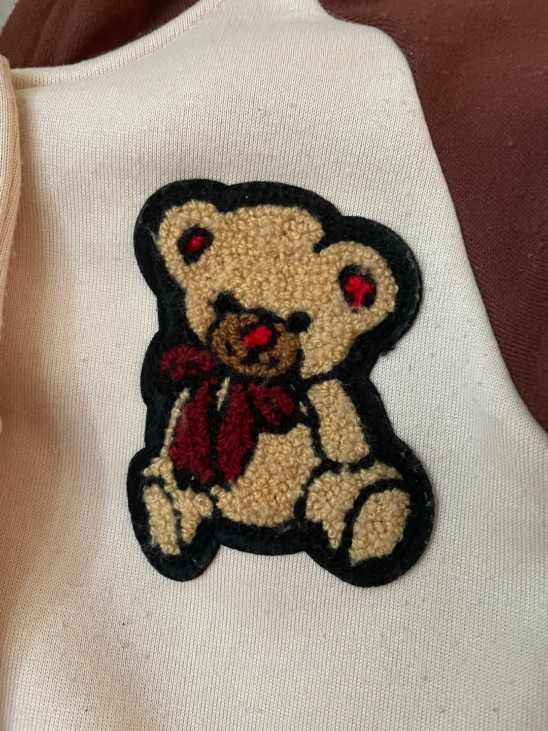 Adorable Toddler Hoodie Jacket with Teddy Bear Patch image indicator(3)