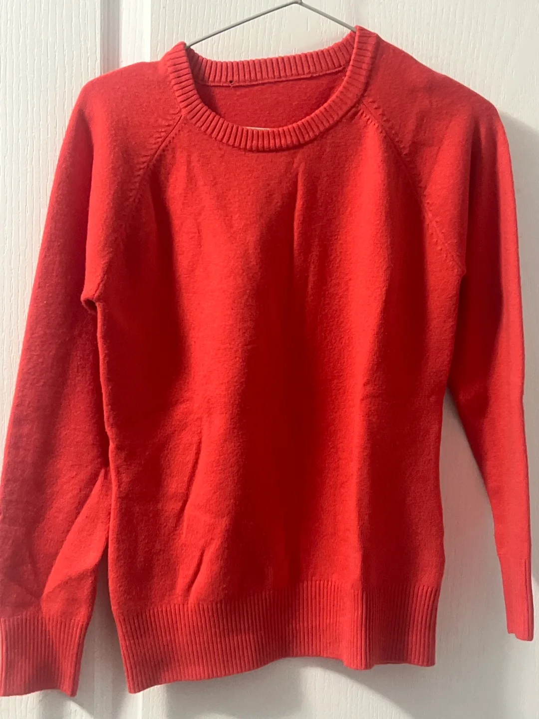 Women's Red Crewneck Sweater thumbnail