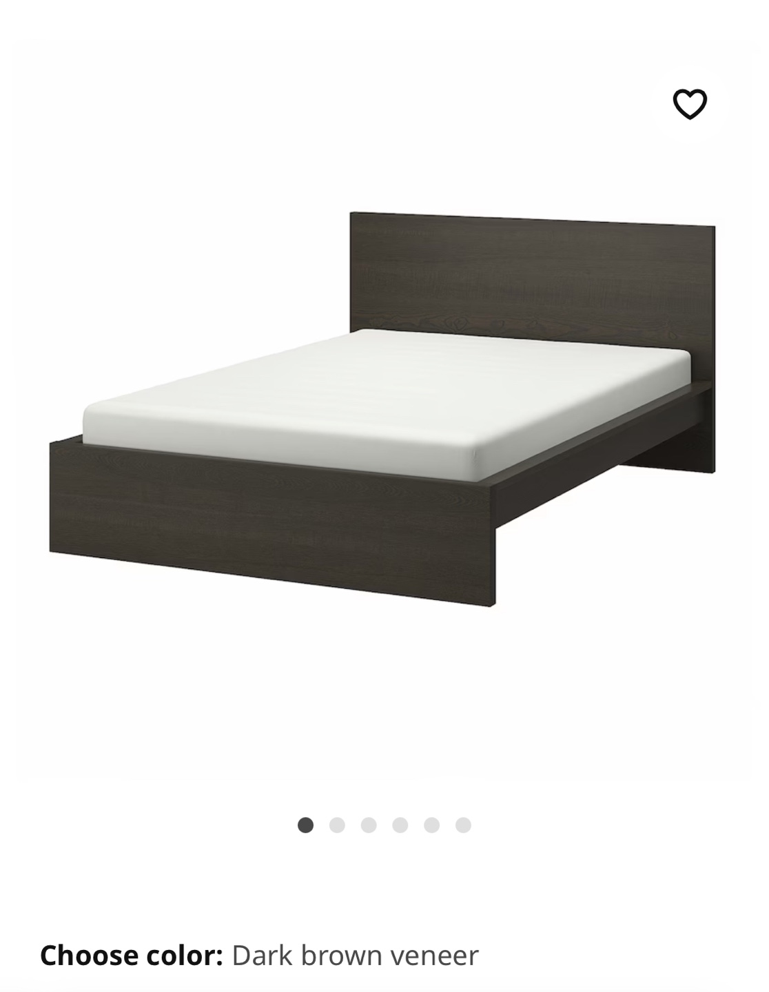 IKEA MALM Dark Brown Queen Bed Frame - photo 3