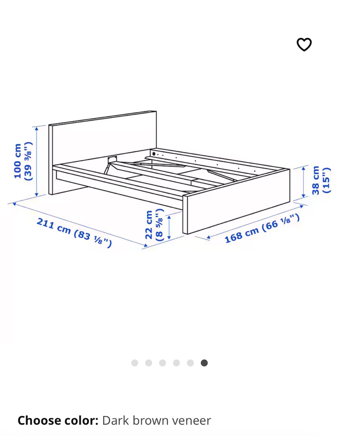 IKEA MALM Dark Brown Queen Bed Frame - photo 4
