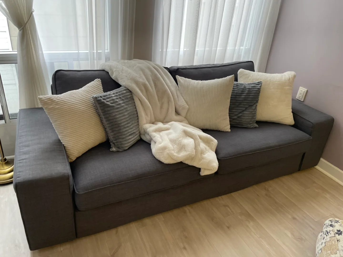 IKEA Kivik 3-seat sofa - dark grey image indicator(2)