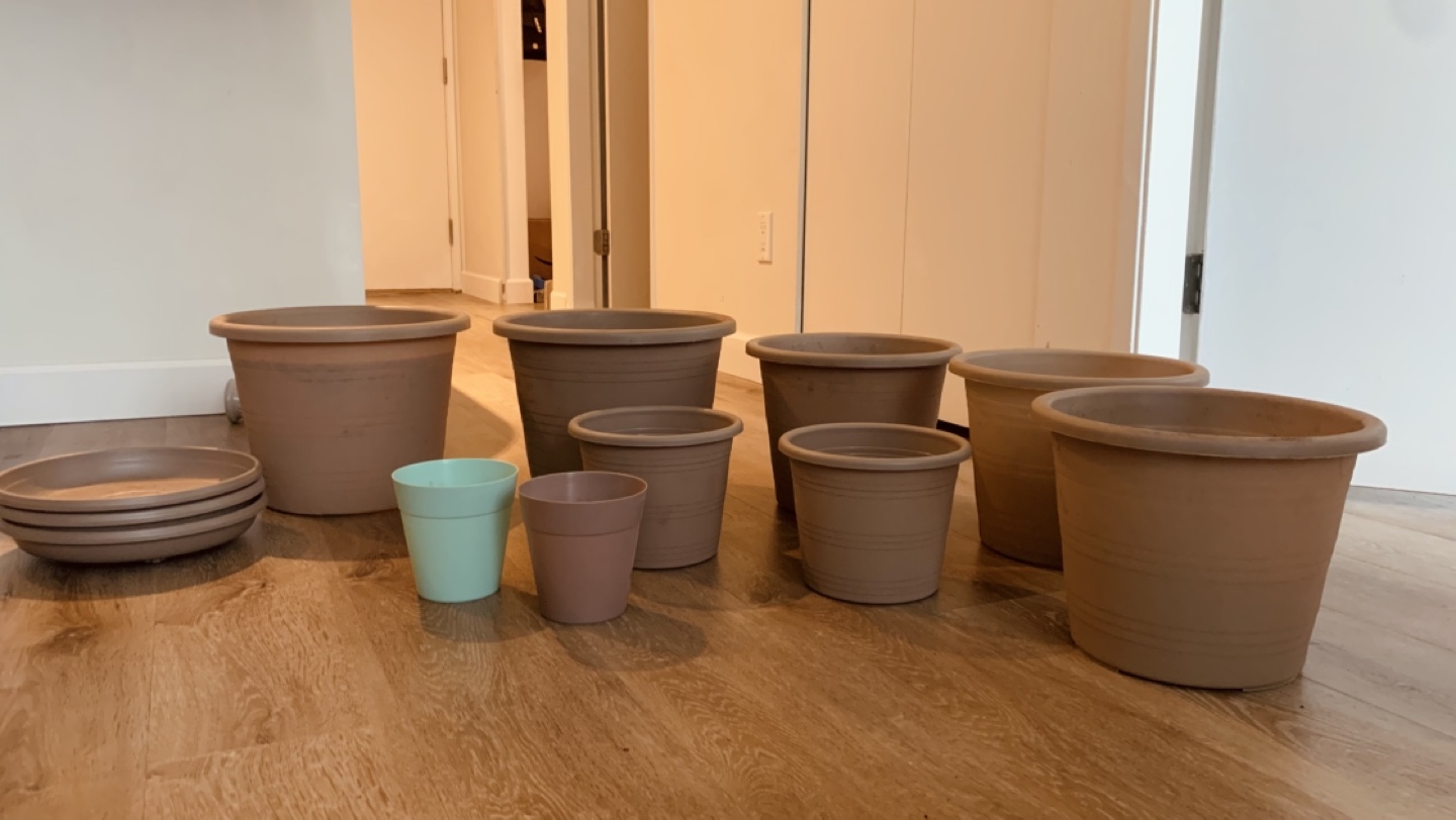 Plastic Planter Pot Set – $15 for All