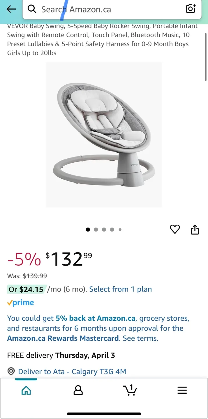 Jool Baby Swing image indicator(3)