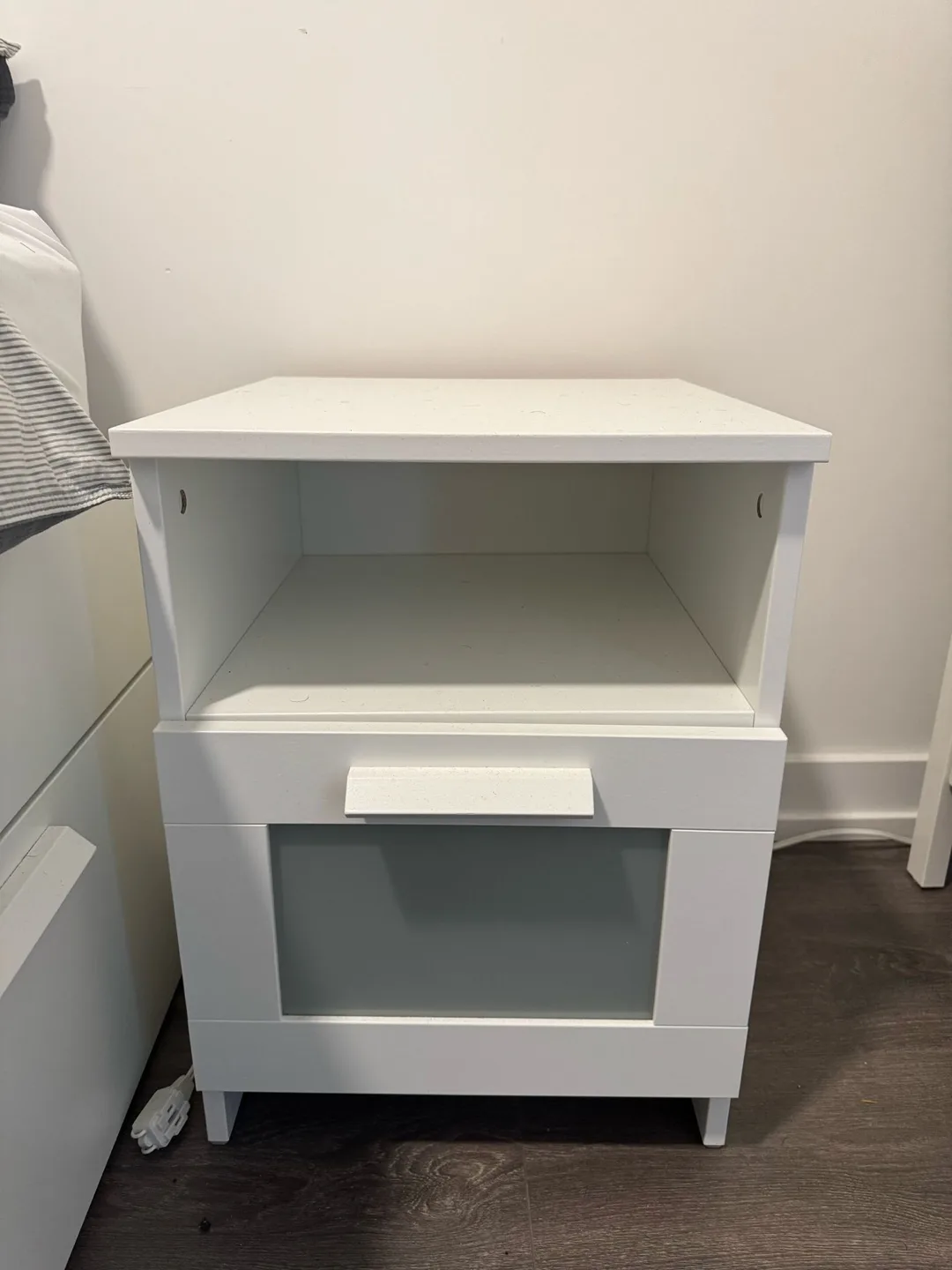 IKEA Brimnes Nightstand with Drawer x2 thumbnail