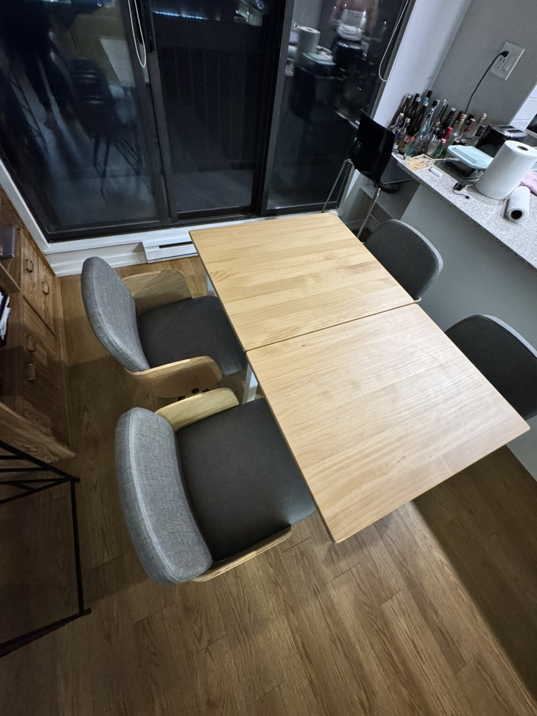 Foldable Dining Table with Four Chairs - photo 2