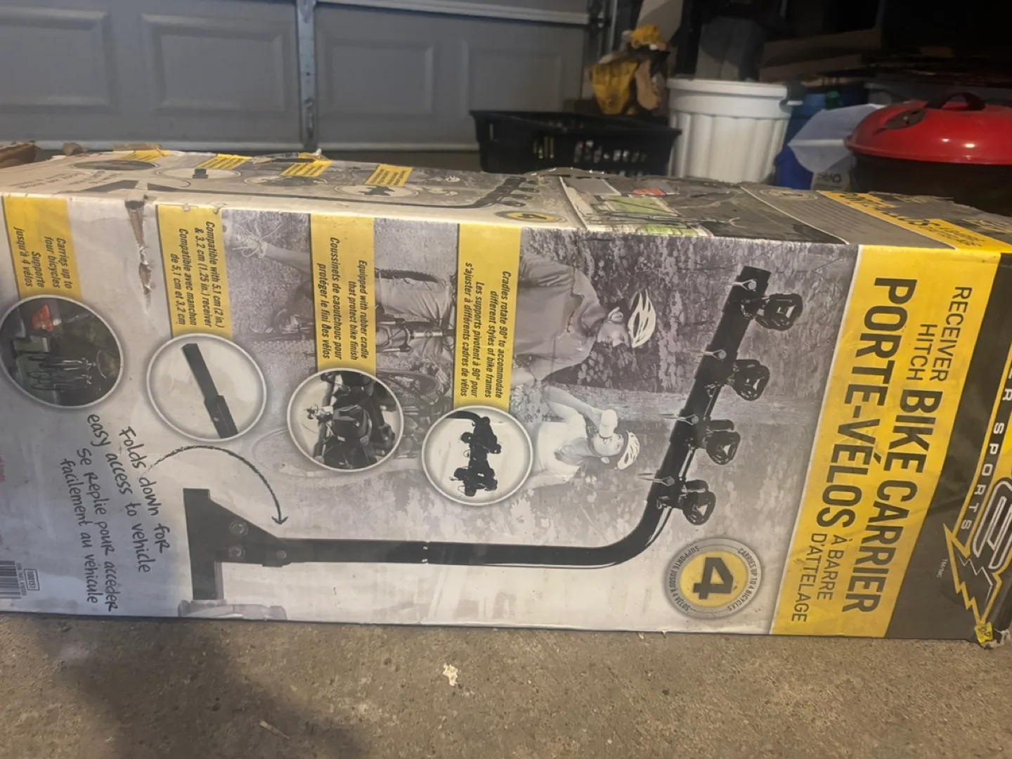 GPC Power Sports 4-Bike Hitch Mount Carrier image indicator(3)