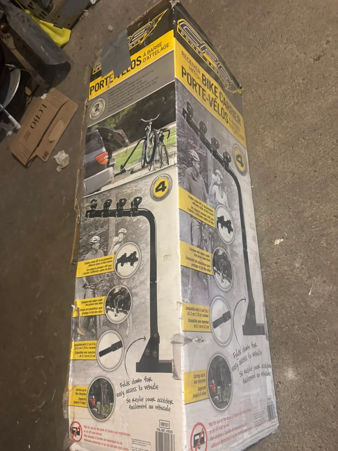 GPC Power Sports 4-Bike Hitch Mount Carrier image indicator(4)