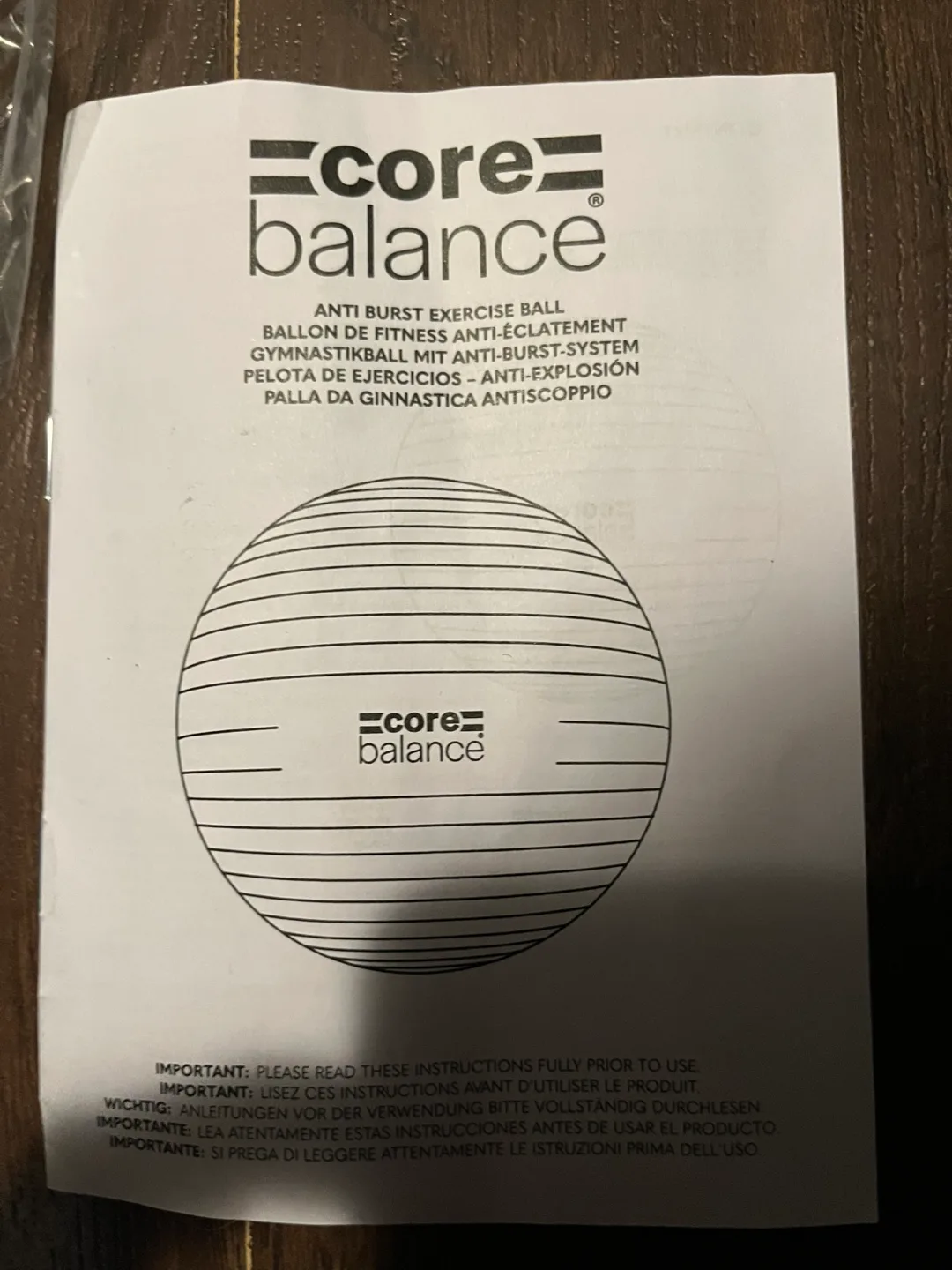 Core Balance Exercise Ball Anti-Burst image indicator(3)