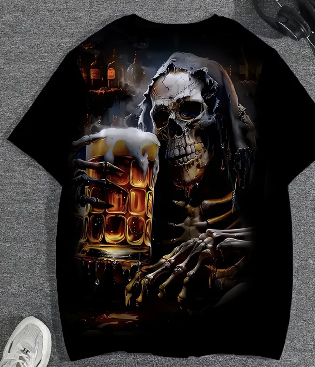 Men's 9XL Graphic T-Shirt - Religious & Grim Reaper Designs