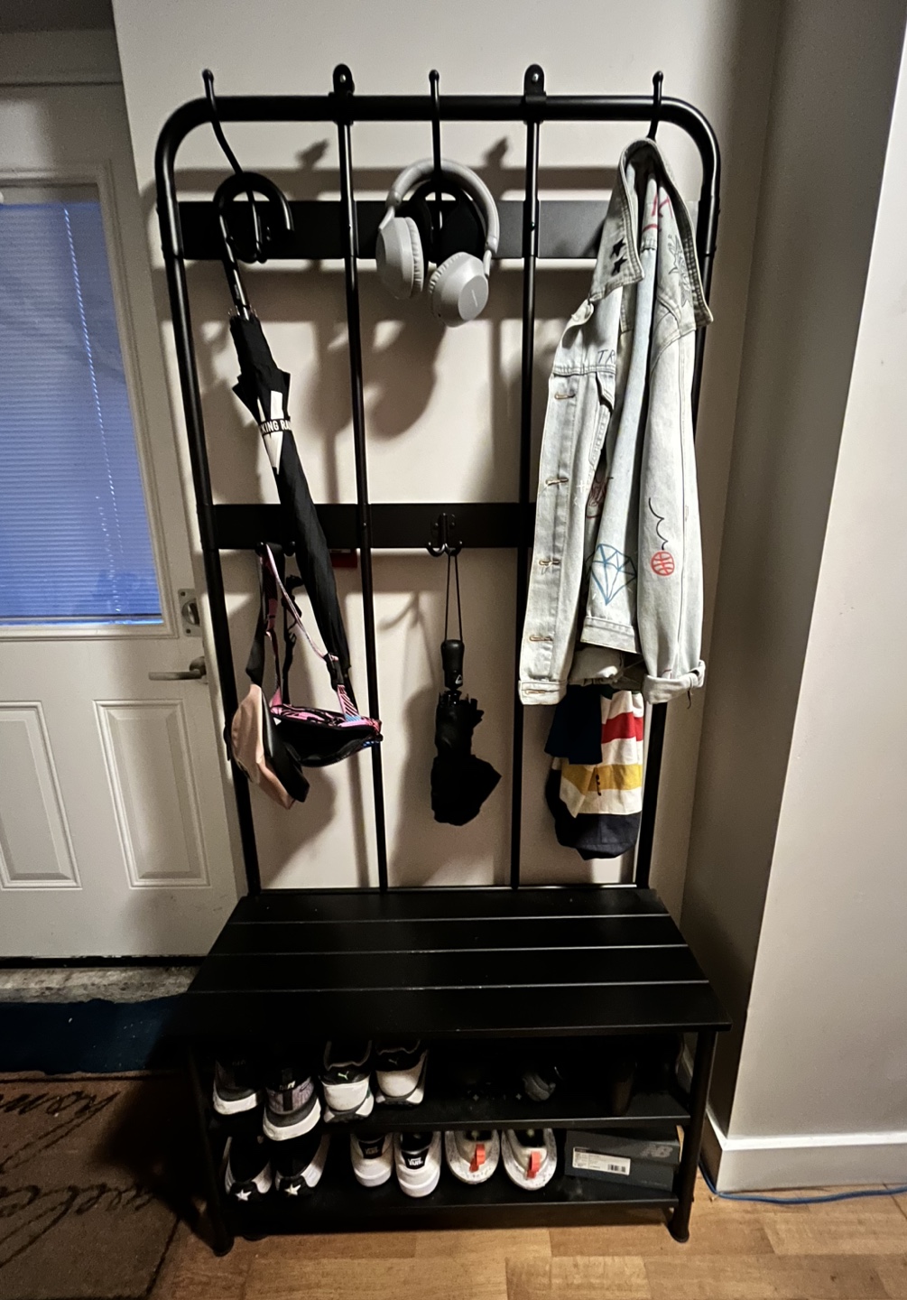 IKEA Hallway Coat Rack with Shoe Storage - photo 3