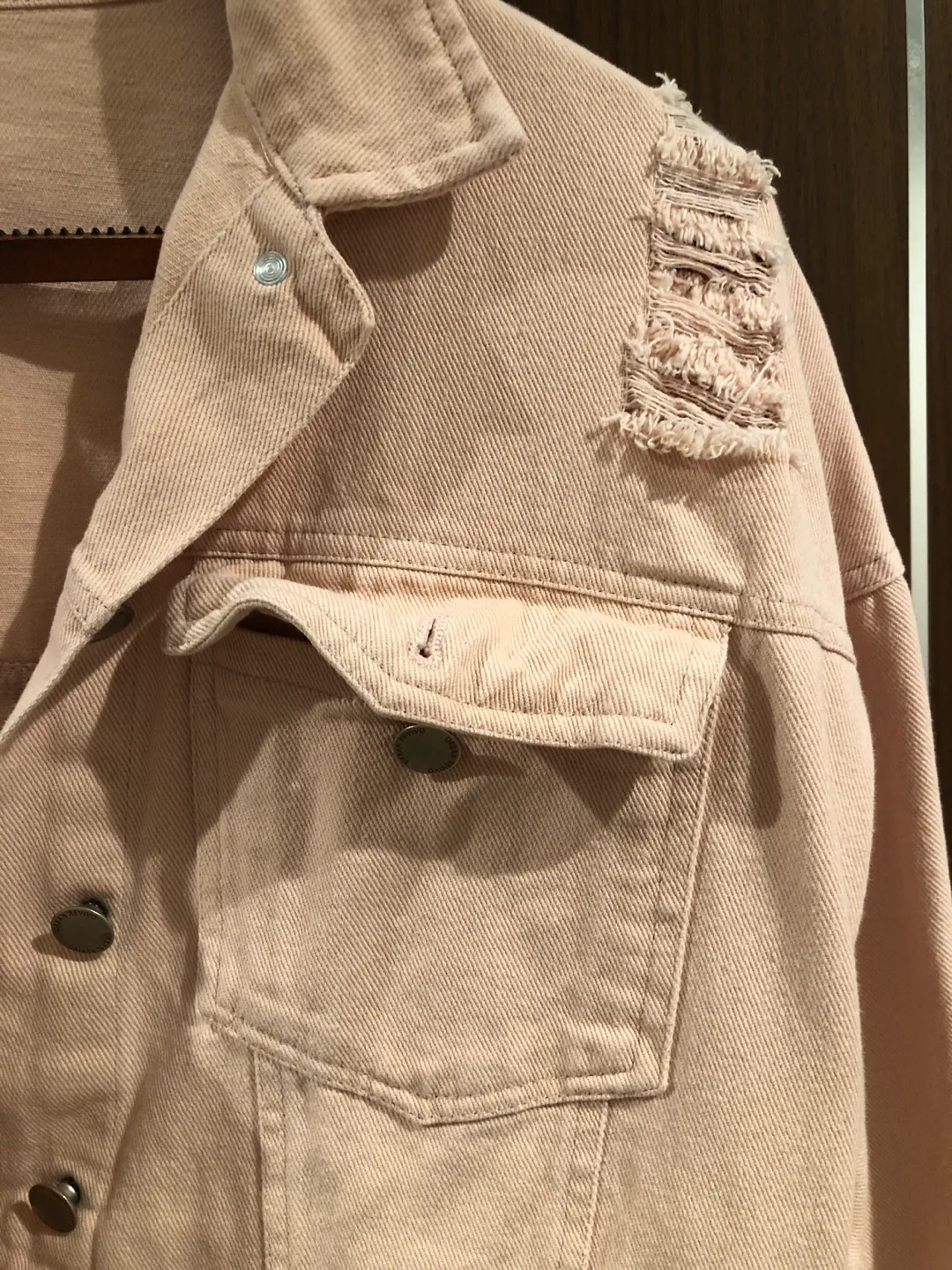 Urban Revivo Pink Denim Jacket Size M-L image indicator(3)