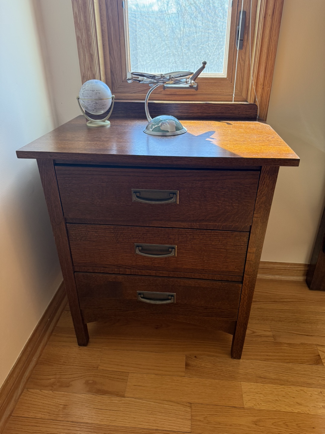 Mission Style Wooden Nightstand