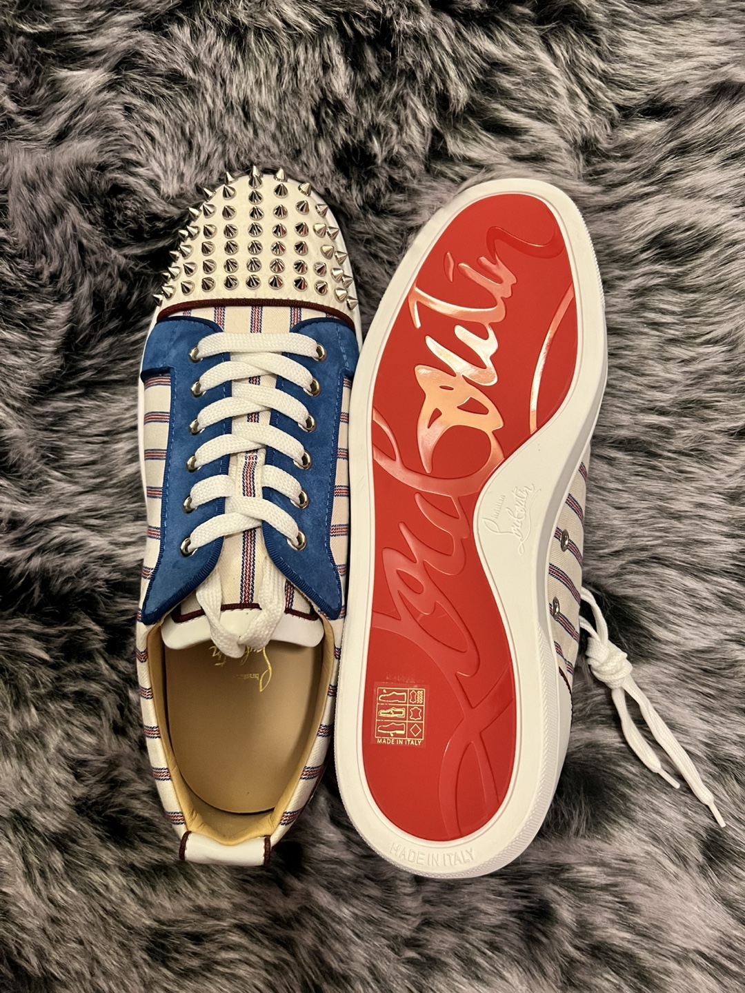 Louboutin Louis Junior Spiked Sneakers - photo 5