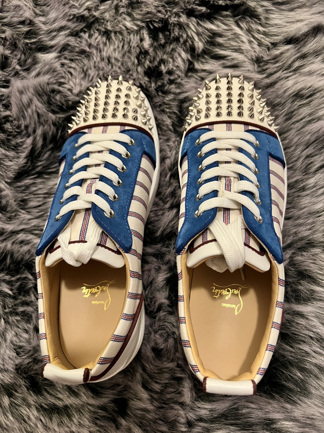 Louboutin Louis Junior Spiked Sneakers - photo 4