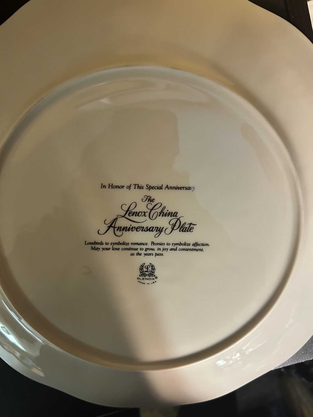 Lenox Anniversary Plate with Stand - photo 2