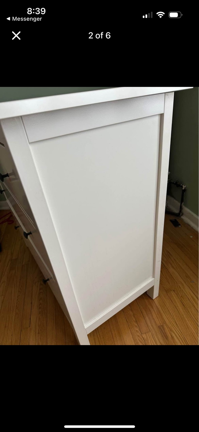 IKEA Hemnes Three-Drawer Dresser - White - photo 2