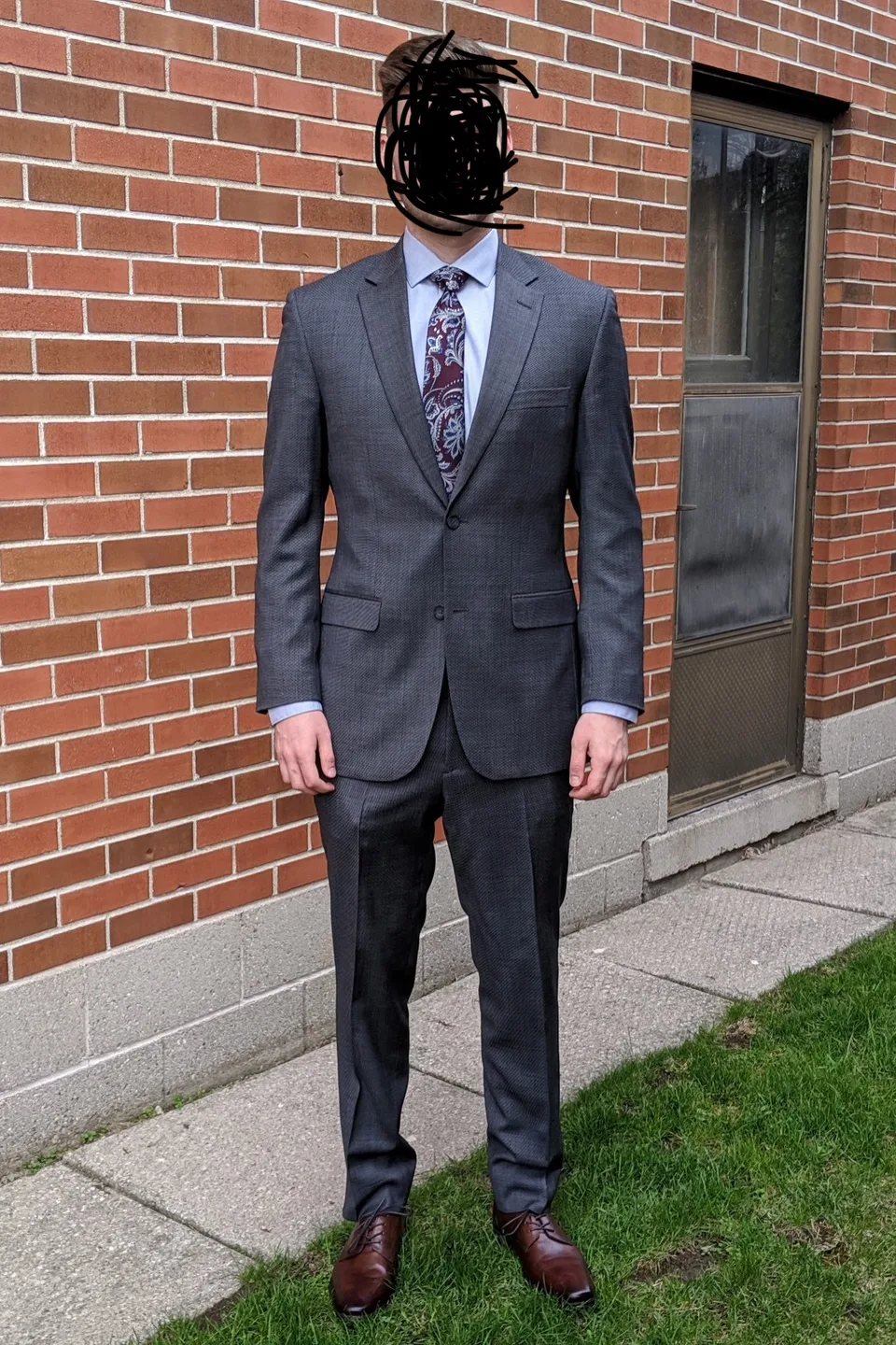 Kenneth Cole AWEARNESS Suit - 40 Long, 34 Waist, Slim Fit thumbnail