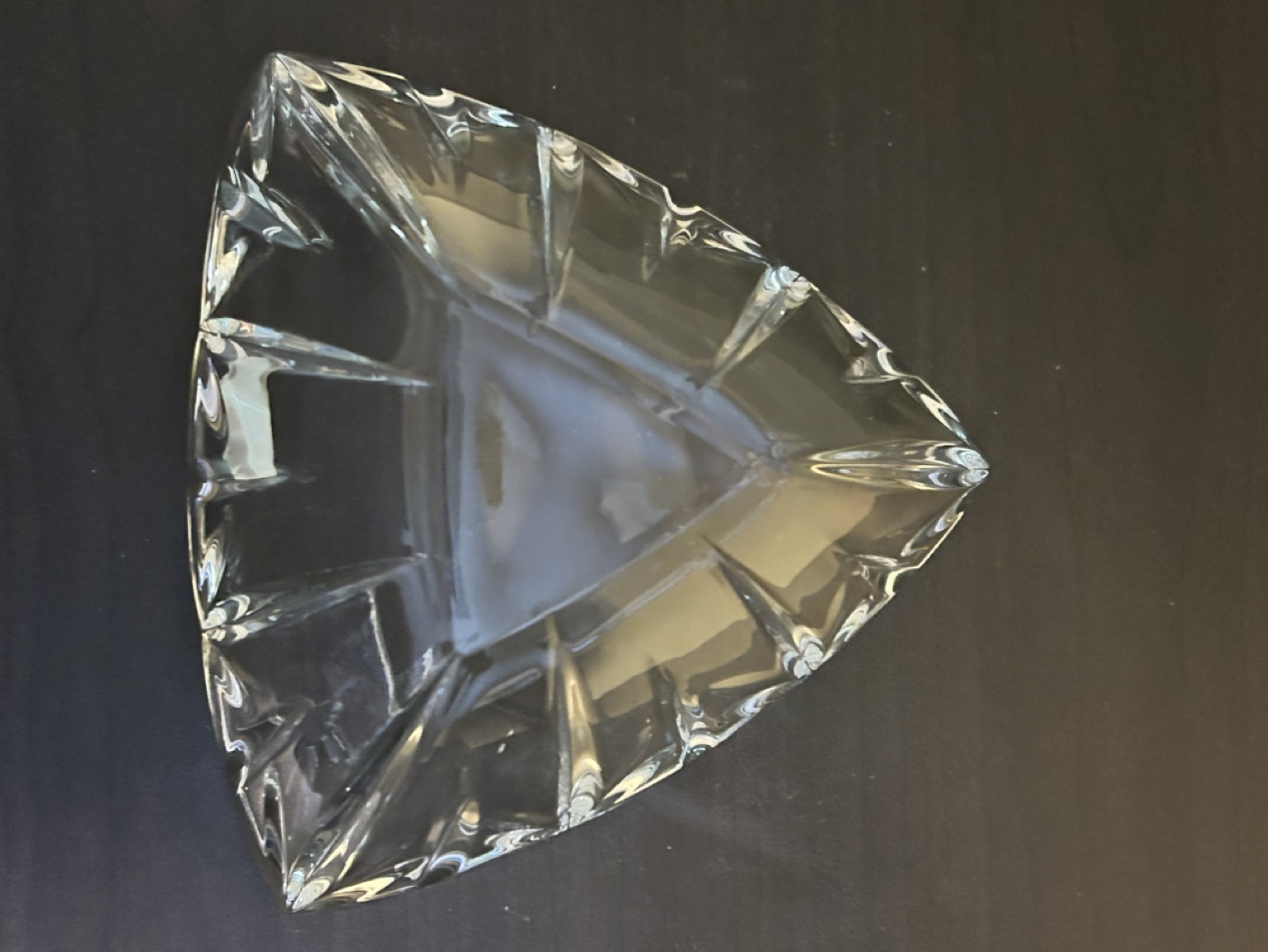 Mikasa Crystal Triangular Dish - photo 5