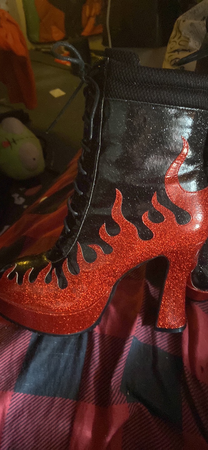 Demonia Flame Platform Boots - Size 11 - photo 3
