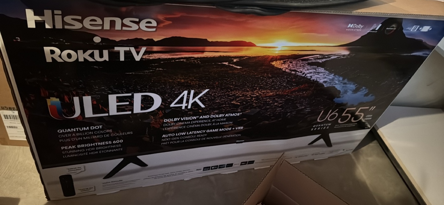 55-inch Hisense Roku Smart TV ULED 4K - photo 5