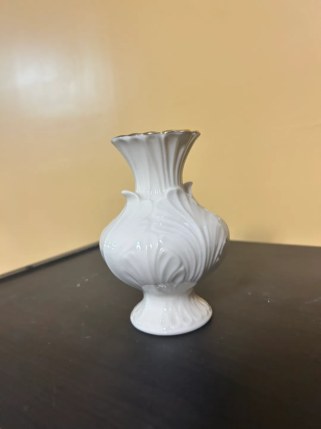 Lenox Ivory Bud Vase with Gold Accents