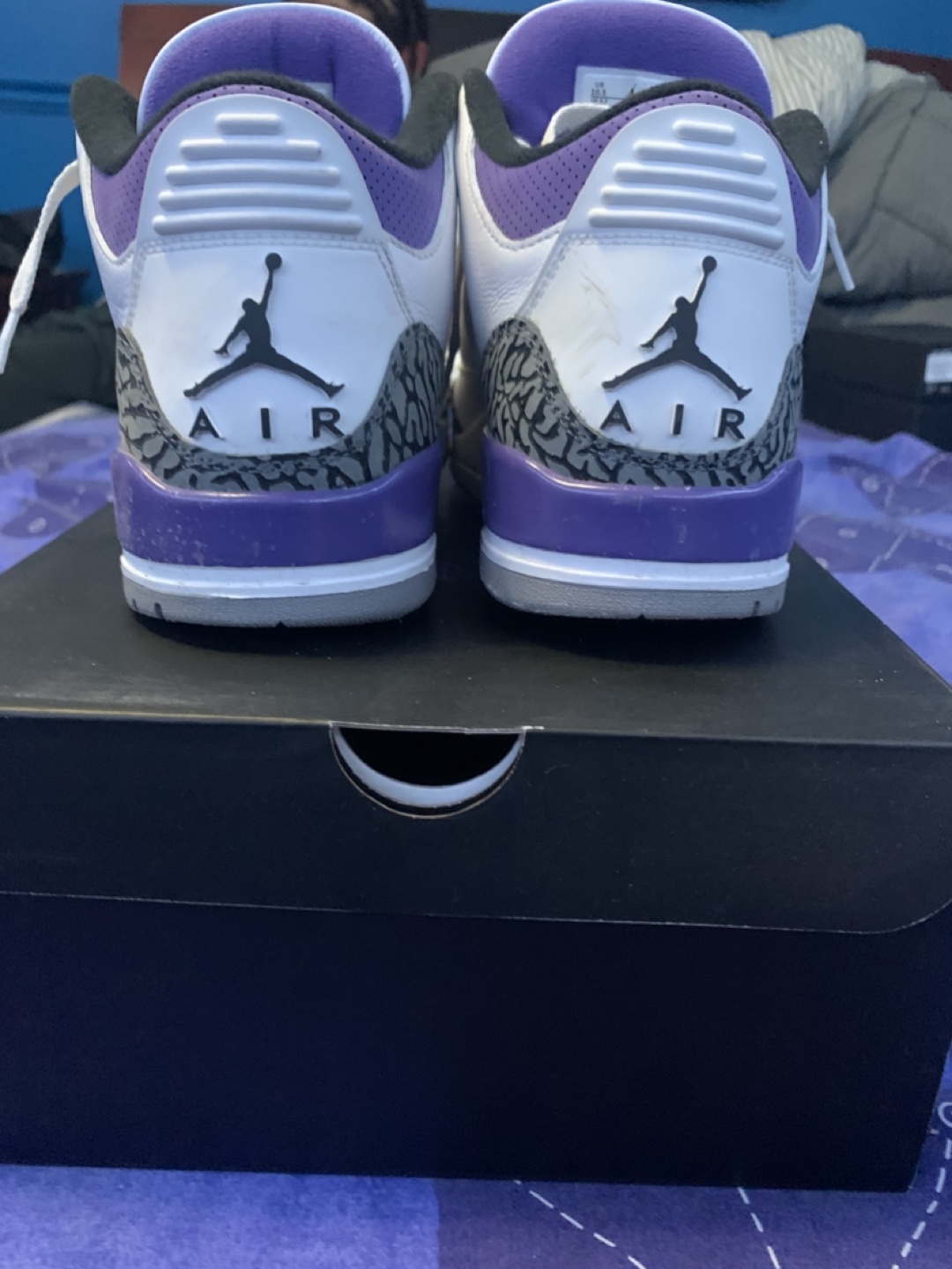 Air Jordan 3 Retro Court Purple Size 10.5 - photo 5