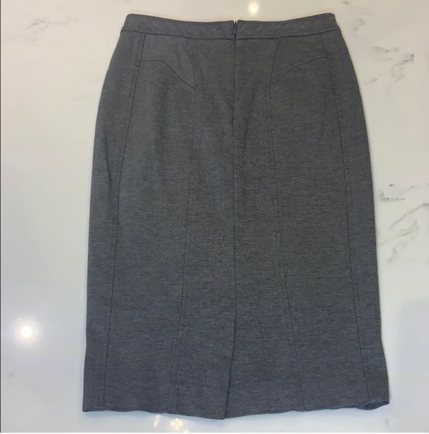 Women's Grey Pencil Skirt image indicator(4)