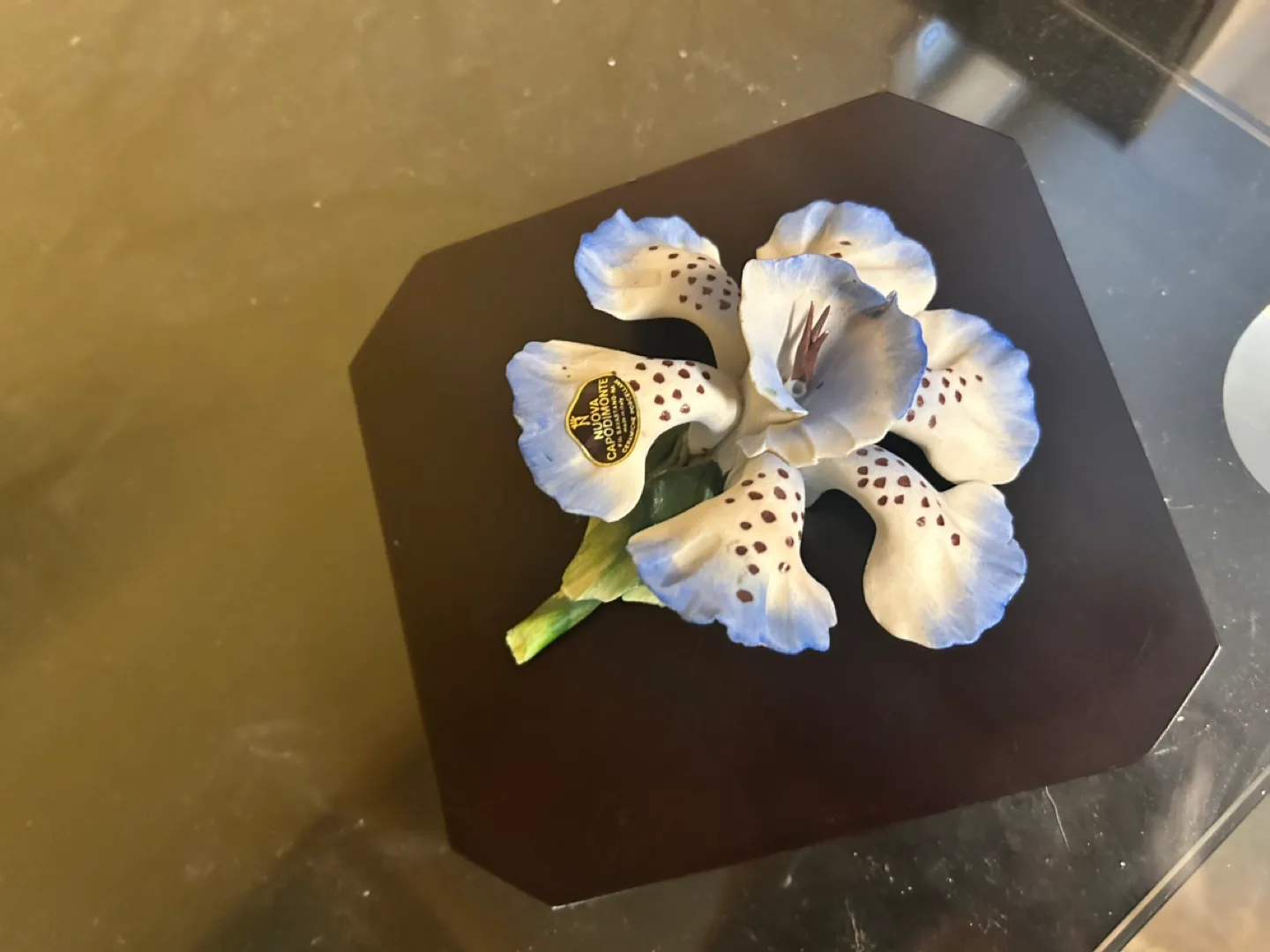 Capodimonte Porcelain Flower Figurine