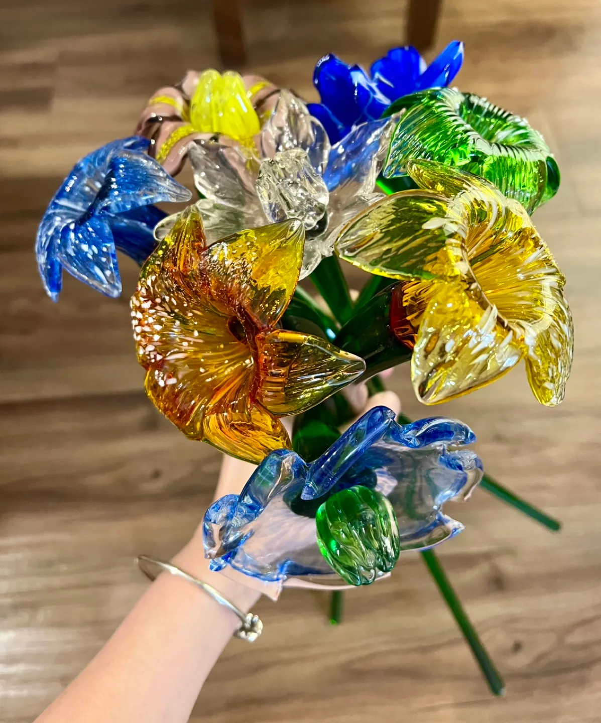 Handblown Glass Flower Stems - Assorted Colours image indicator(9)