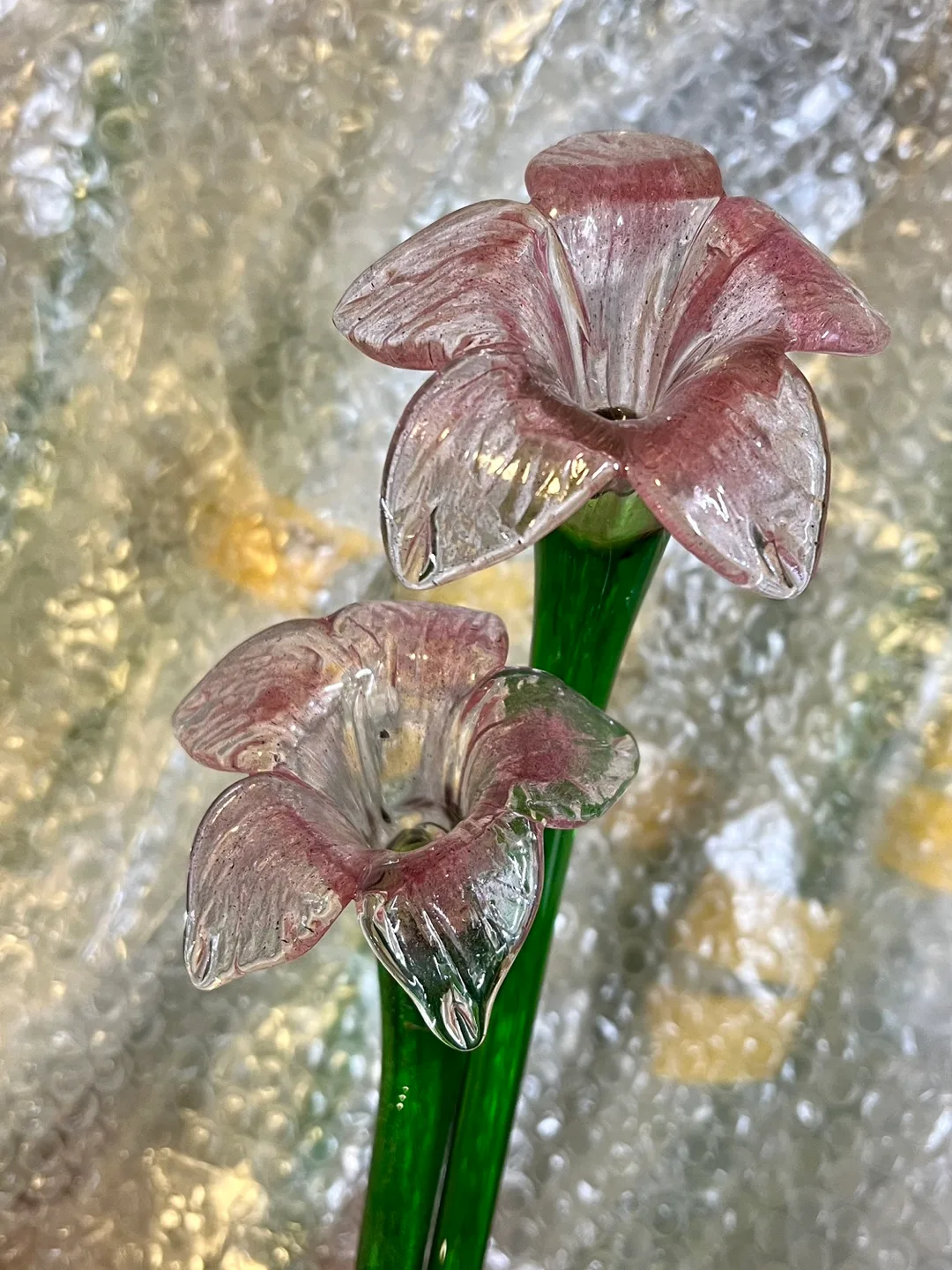 Handblown Glass Flower Stems - Assorted Colours image indicator(8)