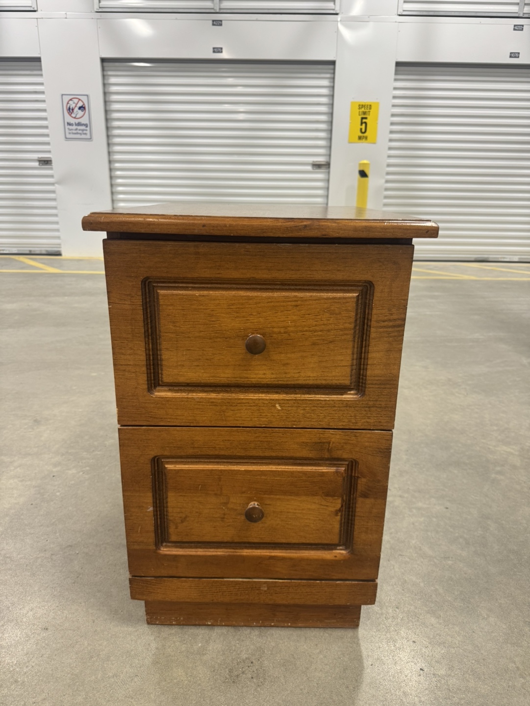 Free delivery Wooden Two-Drawer File Cabinet