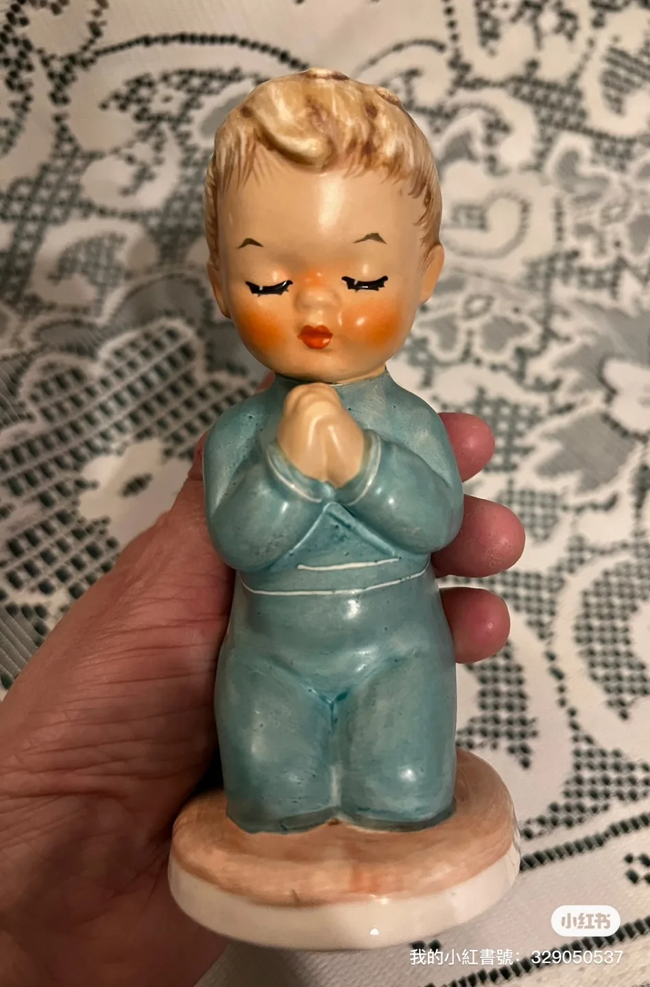 Vintage Goebel MJ Hummel Praying Boy Figurine image indicator(4)