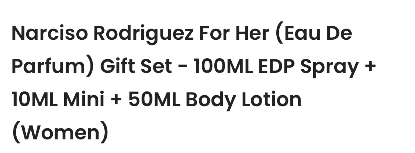 Narciso Rodriguez (eau de parfum) gift Set image indicator(2)