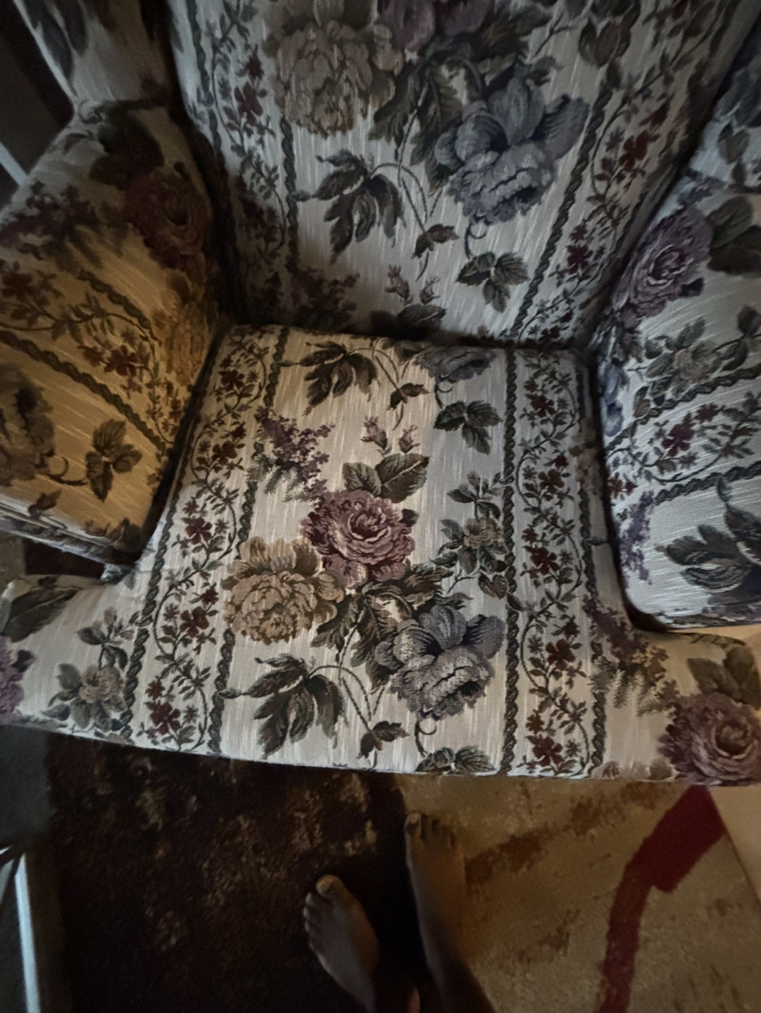 Floral Wingback Chair - photo 3
