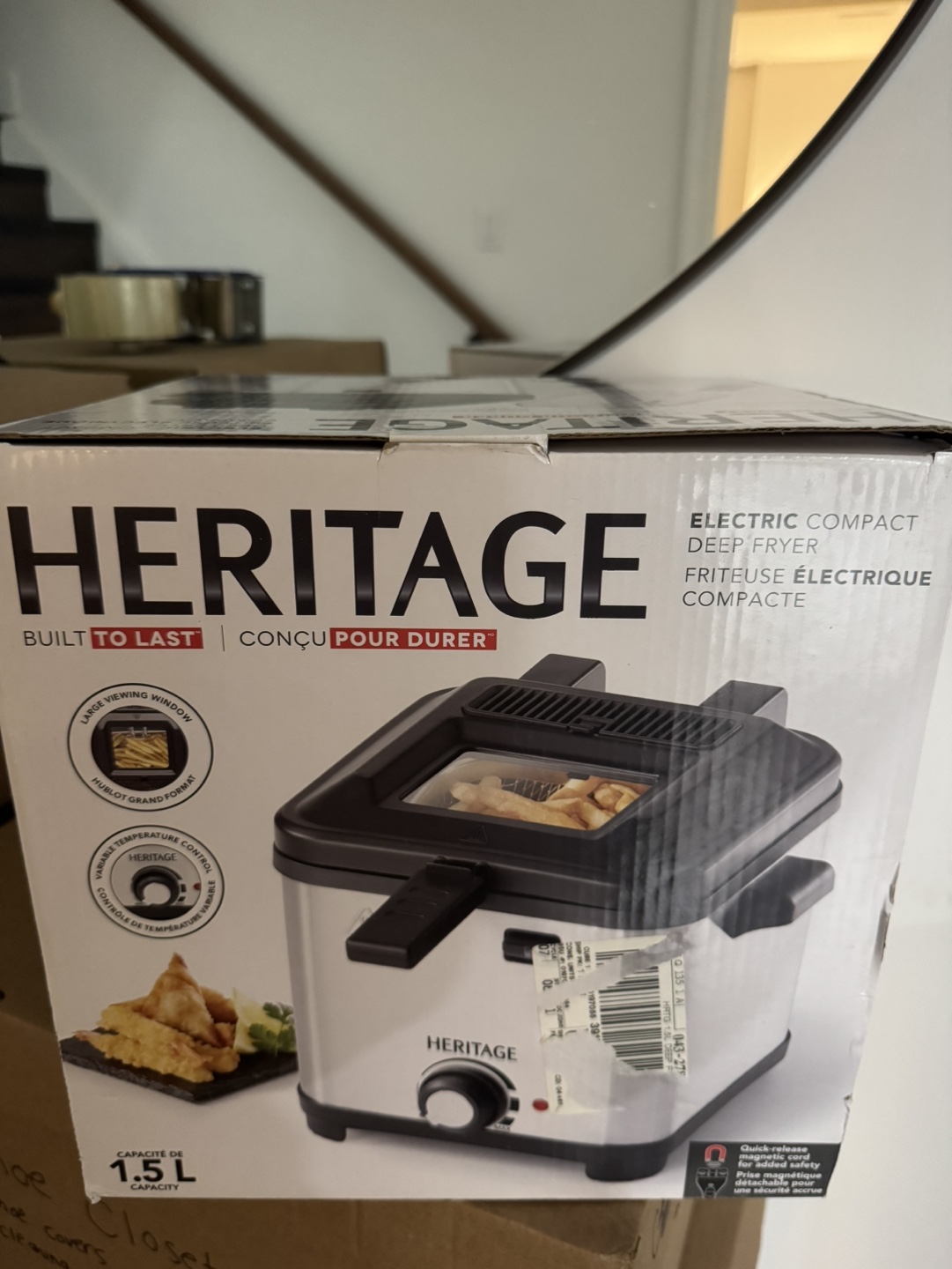Heritage Electric Compact Deep Fryer - 1.5L