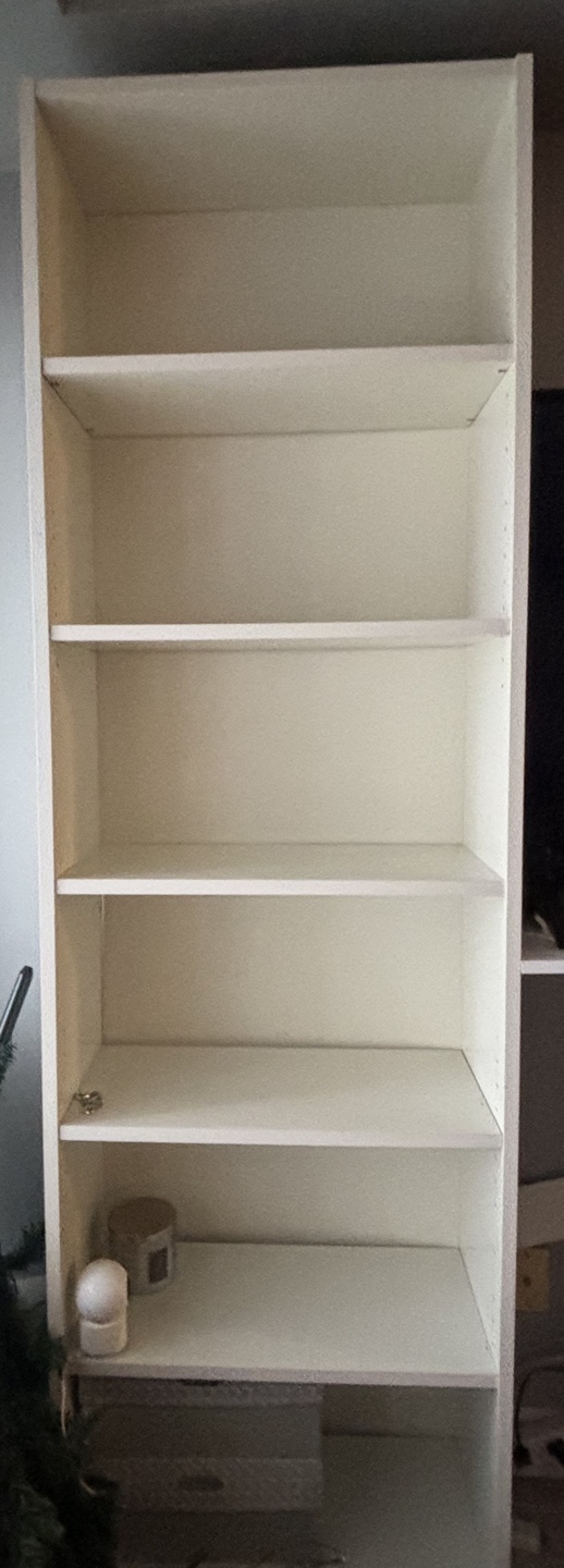 White Bookcase - 5 Shelves