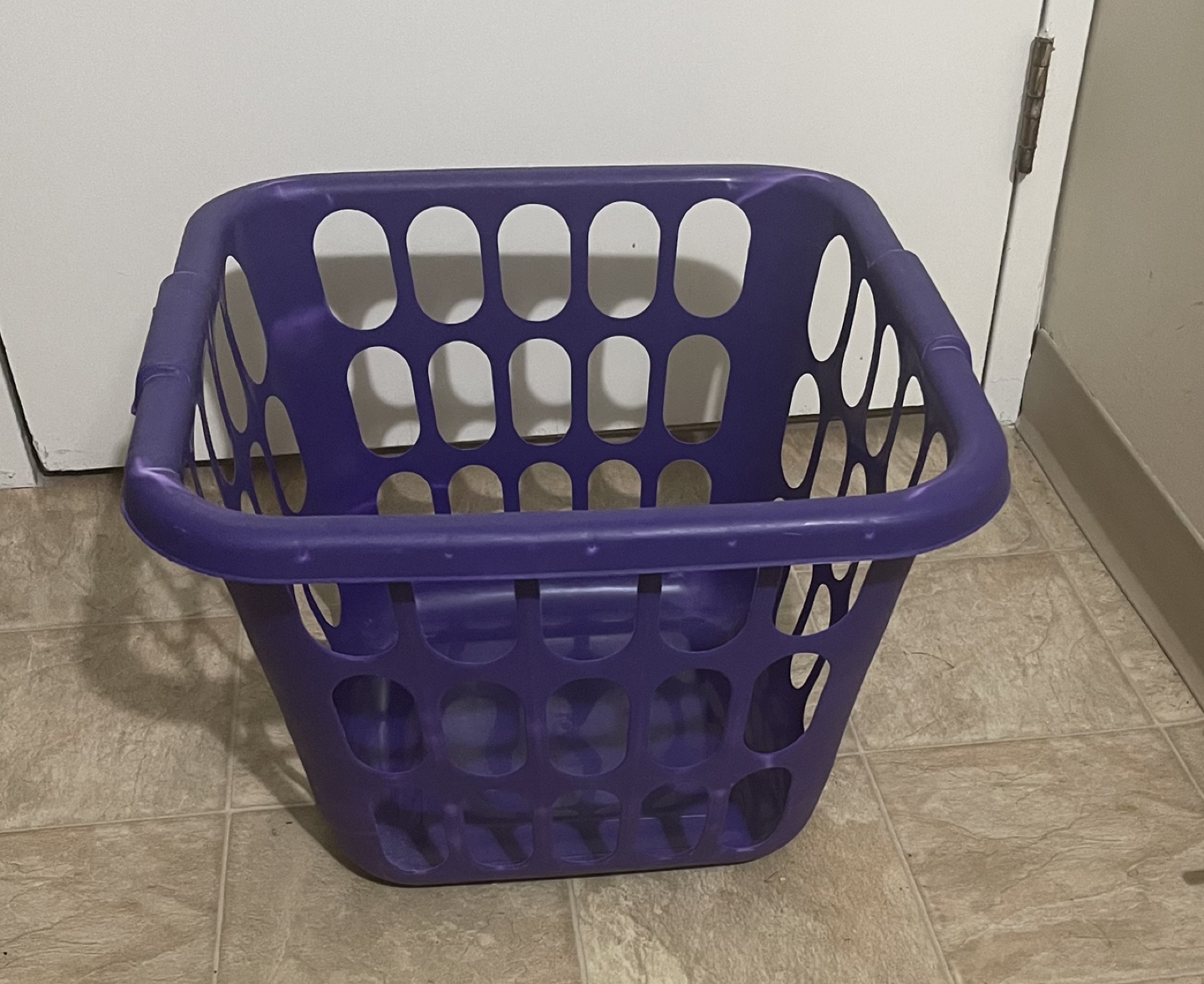🌱 Purple Plastic Laundry Basket