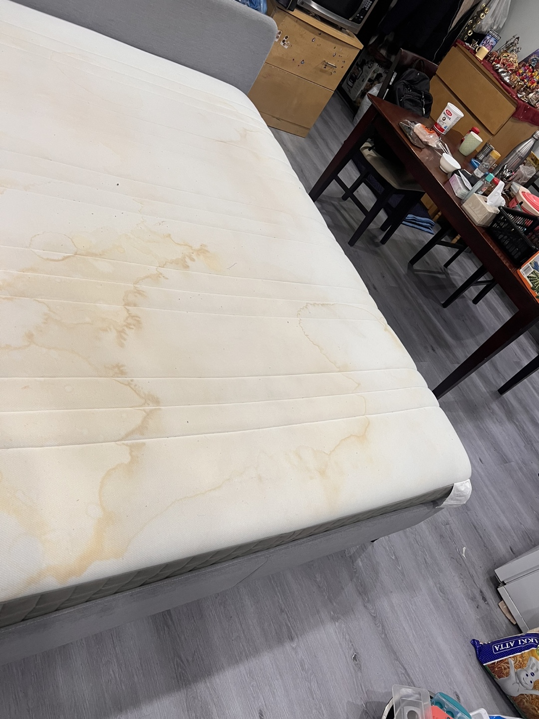Mattress with stains