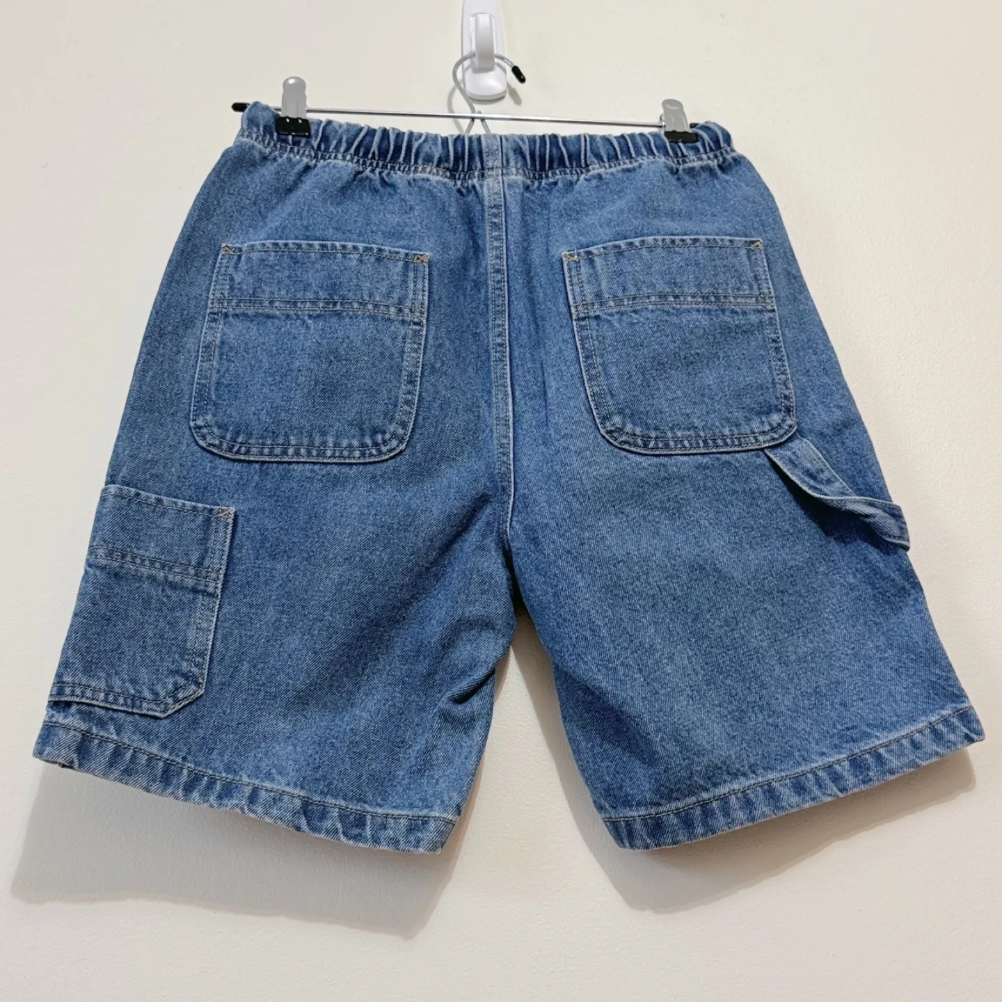 Vintage 100% Cotton Denim Drawstring Shorts image indicator(5)