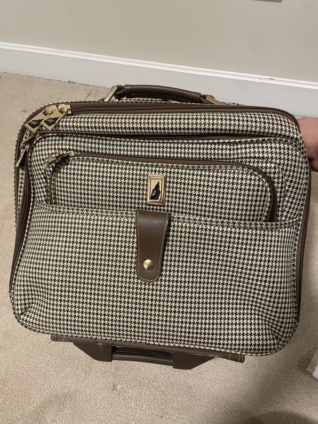 Rolling Travel Suitcase - Houndstooth Pattern - photo 4