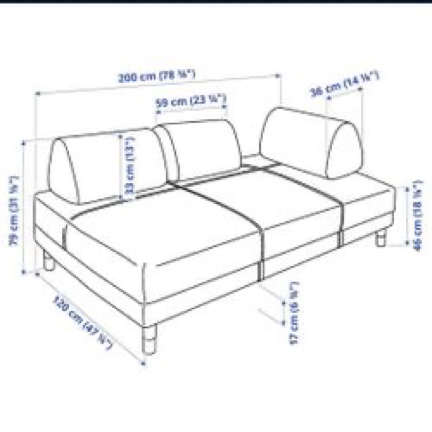 IKEA FRIHETEN Sofa Bed - Dark Grey - photo 3