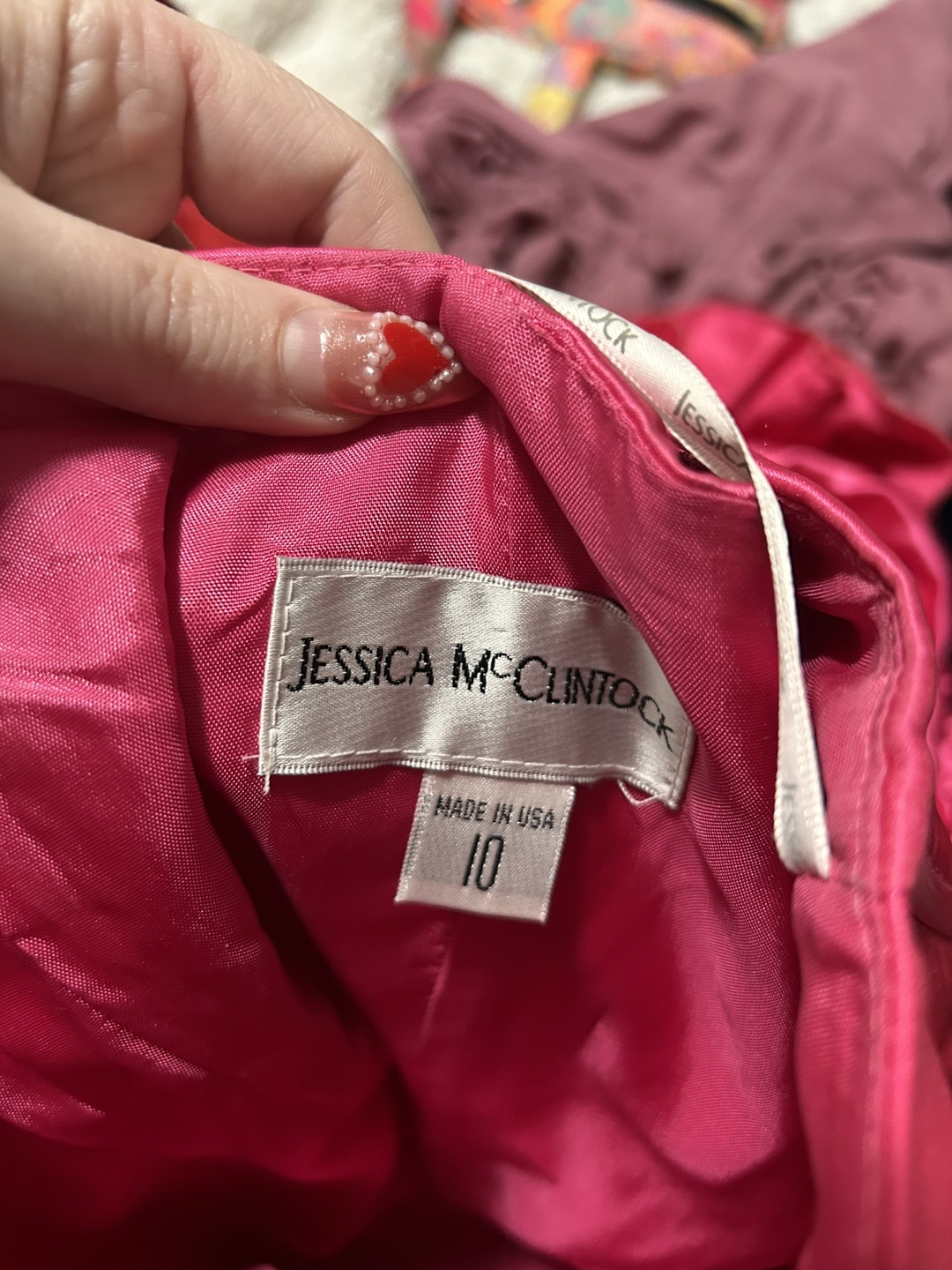 Hot Pink Jessica McClintock Strapless Mini Dress Size 10 - photo 3