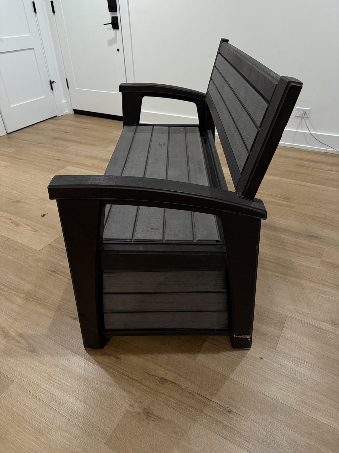 Outdoor Storage Bench with Armrests - photo 4