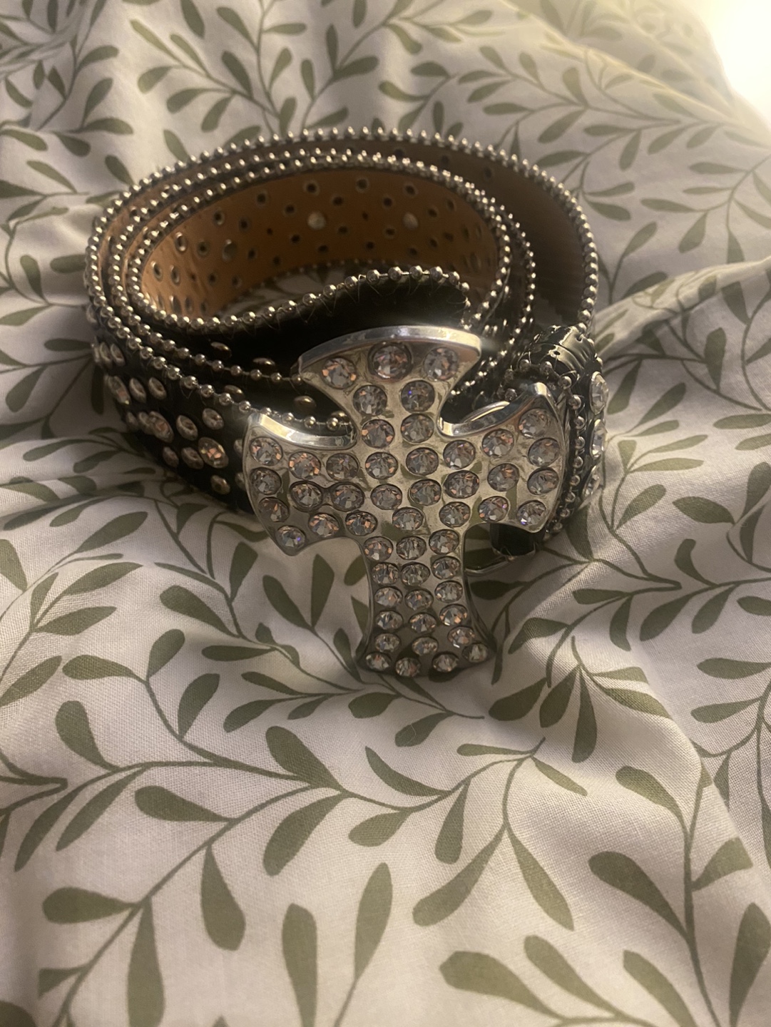 B.B. Simon rhinestone belt
