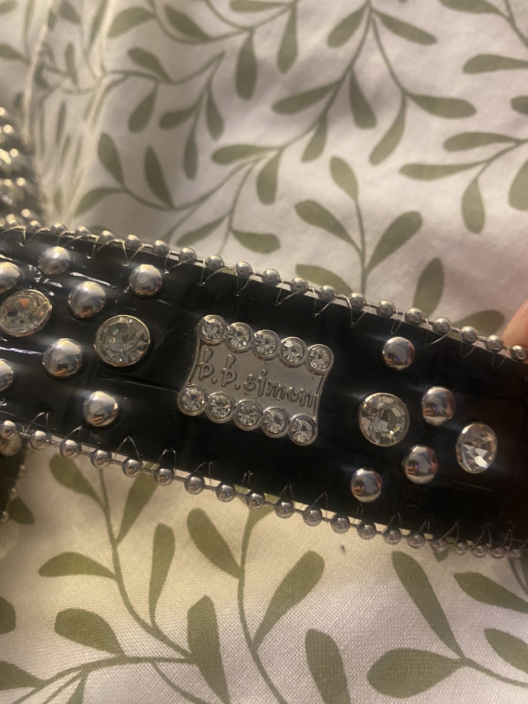 B.B. Simon rhinestone belt - photo 2