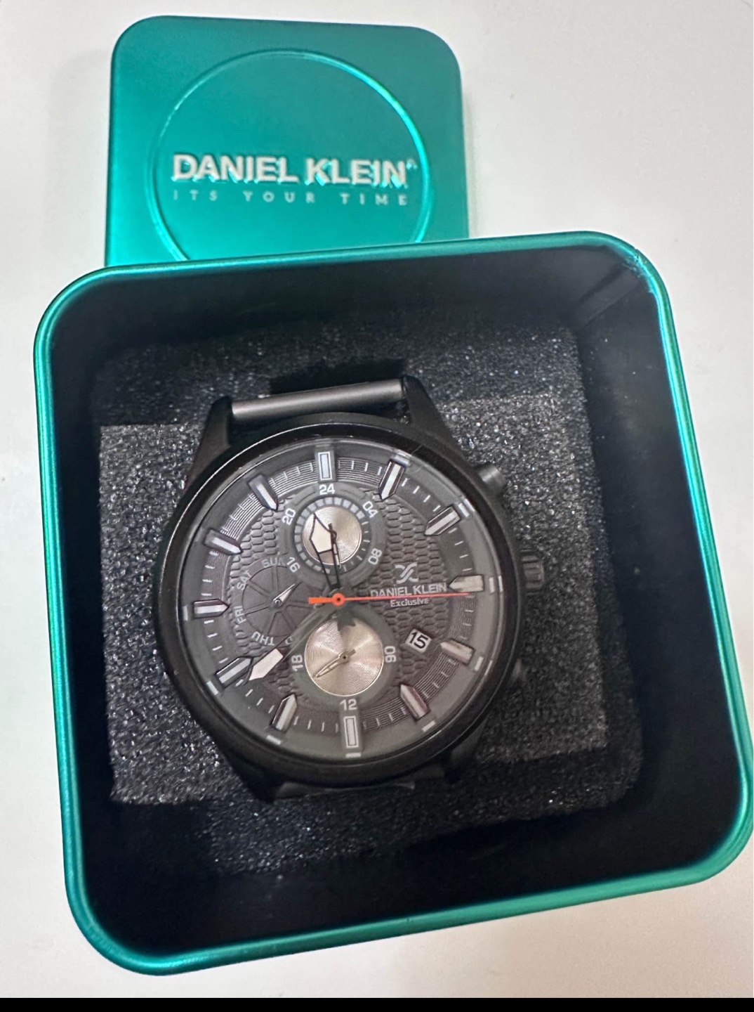 Men's Daniel Klein Black Chronograph Watch