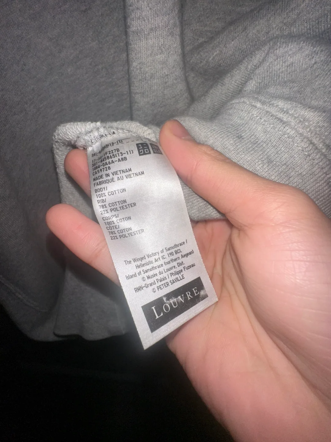 UNIQLO x Peter Saville Musée du Louvre Crewneck Sweatshirt image indicator(3)